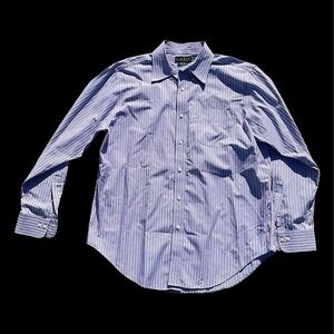 Lauren Ralph Lauren Men's Blue Striped Shirt